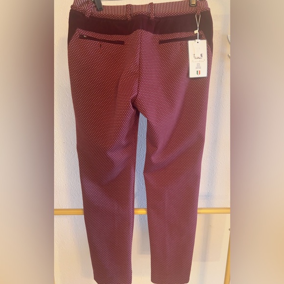 Men burgundy trousers - Picture 2 of 4